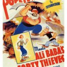 Popeye the Sailor meets Ali Baba's forty thieves MOVIE POSTER 1937 20x30 hot Popeye the Sailor meets Ali Baba's forty thieves MOVIE POSTER 1937 20x30 hot