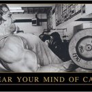 CLEAR YOUR MIND OF CAN'T inspirational and motivational poster FITNESS 20x30