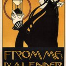 FROMME'S CALENDAR vintage ad poster by koloman moser AUSTRIA 1899 20x30 Rare