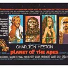 vintage PLANET OF THE APES movie poster CHARLTON HESTON famous actor 20x30