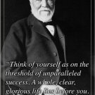 ANDREW CARNEGIE photo quote poster INSPIRATIONAL MOTIVATIONAL 20x30 unique