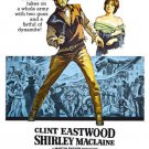 two MULES for SISTER sara MOVIE POSTER clint EASTWOOD shirley MACLAINE 20x30