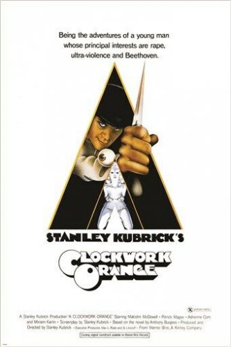 stanley kubrick's A CLOCKWORK ORANGE movie poster 20x30 COUNTER CULTURE hot