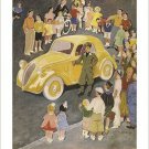 “LE BELLEZZE DELLA FIAT” vintage fiat automobile ad POPULAR COLORFUL 20x30