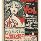 EMILE BERCHMANS the fine art & general insurance co VINTAGE AD POSTER 20x30