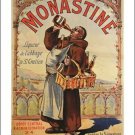 vintage beverage ad poster MONASTINE old fashioned FRENCH COUNTRYSIDE 20x30