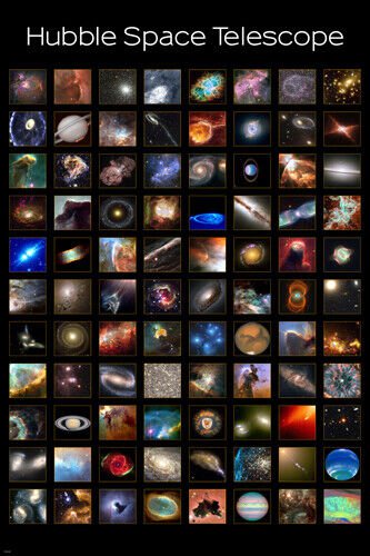 HUBBLE SPACE TELESCOPE 88 multiple images colorful 20x30 COLLAGE new