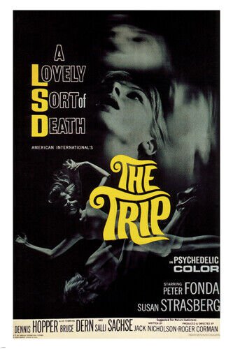 The Trip MOVIE POSTER Peter Fonda Dennis Hopper 1967 20x30 rare hot NEW