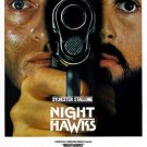 SYLVESTER STALLONE NIGHTHAWKS 1981 movie poster RUTGER HAUER guns NYPD 20x30