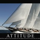 SAILING INSPIRATIONAL POSTER 20x30 ATTITUDE power CONFIDENCE hope CONTROL