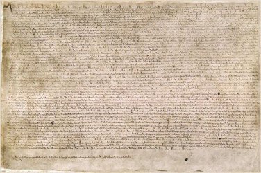 CLASSIC historic document poster THE MAGNA CARTA hand written 20x30 RARE