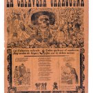 josé guadalupe posada- calavera oaxaqueña BROADSHEET VINTAGE POSTER 20x30