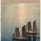HIROSHI YOSHIDA-HIKARA UMI (the sparkling sea) fine arts POSTER 1926 20x30 HIROSHI YOSHIDA-HIKARA UMI (the sparkling sea) fine arts POSTER 1926 20x30