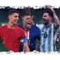World Cup Qatar The Best Professional Soccer Football Players Painting Poster