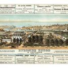 vintage 1878 RIVERSIDE HOUSE & COTTAGE ad poster santa cruz CALIFORNIA 20x30