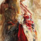 MELODY FOR THE VIOLIN painting poster BEAUTIFUL COLORS STROKES NEW 20x30
