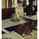 EDGAR DEGAS In a Café FINE ART POSTER reproduction 20x30 Impressionist