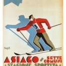 Asiago Sete Comuni SPORT SEASON poster Gino Caregraro Negrin Italy '29 20x30