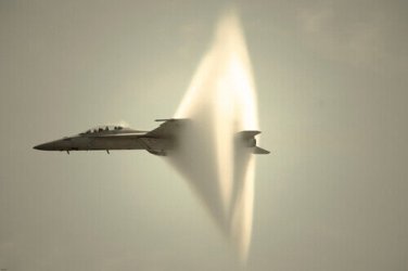 SONIC BOOM JET PLANE FLYING AT SPEED OF SOUND poster amazing shot 20x30
