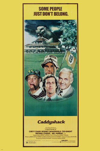 CADDYSHACK movie poster COMEDY CLASSIC chase dangerfield murray FUN 20x30