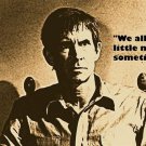 NORMAN BATES AKA ANTHONY PERKINS quote from PSYCHO movie MAD man 20x30 1960