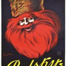 vintage poster for a RUSSIAN VODKA - RELSKY classic alcohol COLLECTORS 20x30