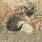 CAT AND HER KITTEN theophile alexandre steinlen ADORABLE kid-friendly 20x30