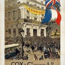 FRENCH WAR BONDS vintage painting poster COLLECTORS flags historic 20x30
