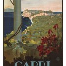 capri VINTAGE TRAVEL POSTER mario borgoni italy 1927 20x30 hot COLLECTORS
