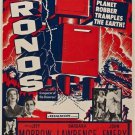 classic SCIENCE FICTION movie poster KRONOS 1957 scary ACTION THRILLER 20x30