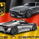 MADE in GERMANY sleek RACING CAR POSTER collectors 20x30 HOT NEW MODERN
