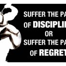 PAIN DISCIPLINE quote motivational poster 12x18 work out INSPIRATIONAL