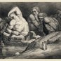 DANTE'S INFERNO BY DANTE ALIGHIERI SKETCH POSTER man in chains water 20x30