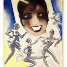 josephine baker and dancers FINE ARTS POSTER singer painting prized 20x30