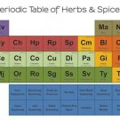 periodic table of SPICES poster KITCHEN FRIENDLY recipe enhancer 20x30