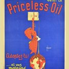 vintage french ad poster AUTOMOBILISTES - PRICELESS OIL rare hot new 20x30
