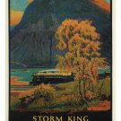 storm king train VINTAGE POSTER walter greene united states 1928 20x30 gem - QW0