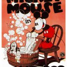 Vintage Walt Disney Mickey Mouse THE MAD DOG POSTER 20x30 Cartoon CLASSIC