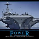 POWER quote poster INSPIRATIONAL MOTIVATIONAL military battleship 20x30 HOT