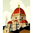 1930 FIRENZE italy VINTAGE TRAVEL POSTER for ENIT 20x30 old world decor