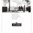 MANHATTAN Movie Poster Woody Allen Diane Keaton Muriel Hemmingway Drama 20x30