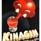 vintage vermouth liquor FRENCH AD POSTER kinagin COLLECTORS rare hot 20x30