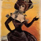 REGIE TURKISH CIGARETTES VINTAGE ad POSTER j paléologue france 1895 20x30