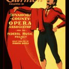 Cuyahoga County Opera presents CARMEN WPA POSTER 1939 20x30 COLORFUL unique