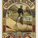 COLUMBIA BICYCLE ad poster BOSTON the pope mfg co HISTORIC PRIZED 20x30 hot