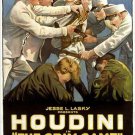 HOUDINI vintage film poster THE GRIM GAME paramount artcraft picture 20x30
