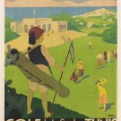 TUNIS vintage travel poster GOLF SPORTS putting greens COLLECTORS 20x30 new