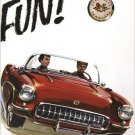 trade catalog image of the 1957 CHEVROLET CORVETTE vintage car poster 20x30