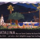 VINTAGE travel poster SANTA CATALINA ISLAND 1935 scenic landscape 20x30 ART