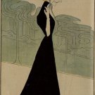 VINTAGE ad poster Cappiello Le Rire with MADAM DE LATUDE 1900 20x30 RARE